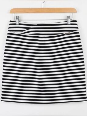 Laura Mini Skort Navy & White Striped Size 12 NWT